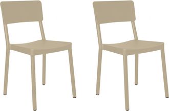 Resol Sillas Lisboa Resol Pl&aacute;stico Beige (pack De 2)