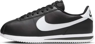 Nike Womens Cortez Leather Shoes in Black | DN1791-001