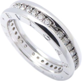 Bulgari White Gold White Gold (18K) Band Ring (Pre-Owned)