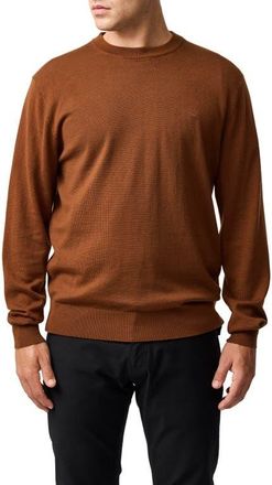Rodd & Gunn York Bay Merino Wool Sweater in Tobacco at Nordstrom, Size Xx-Large
