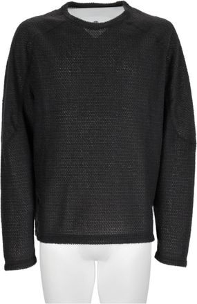 SATISFY Black Boxy Raw Edge Sweatshirt