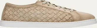 Magnanni Mens Kennedy Woven Suede Low-Top Sneakers