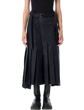 sacai Pleated Midi Skirt