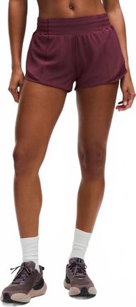 lululemon Hotty Hot High Rise Lined Short In Garnet