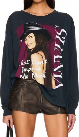 Daydreamer Shania Twain Graphic Tee In Vintage Black