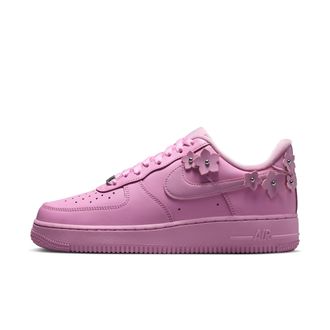 Nike Womens Air Force 1 07 Florette Shoes in Pink | IR8637-600