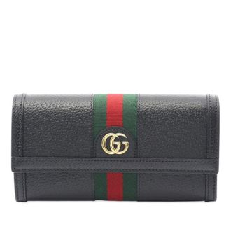 Gucci Pre-owned Gucci Leather Web Ophidia Long Wallet Ladies 39JTDM8S2OIM7GAG