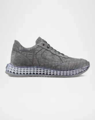 Stefano Ricci Men & apos;s Crocodile Leather Sneakers