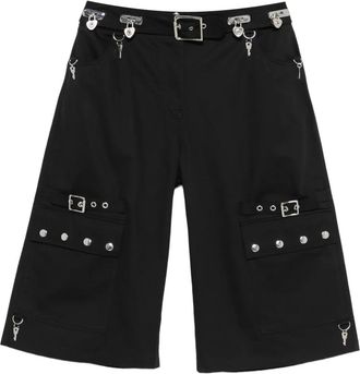 Chopova Lowena Cargo corti con ciondolo - Nero