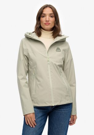 Superdry Outdoorjacke SUPERDRY WATERPROOF JACKET, Damen, Gr. XXL, dusty sage, Web, Obermaterial: 100% Polyester, unifarben, loose fit Po-bedeckend, Jacken Outd