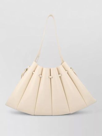 Themoir&egrave; soft structure pleated shoulder strap bag