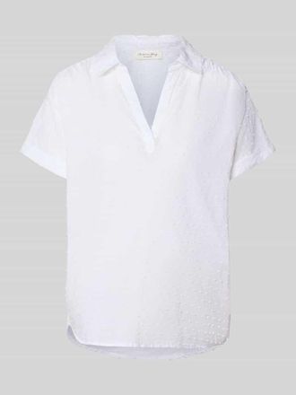 Christian Berg Regular Fit Bluse im Allover-Look mit V-Ausschnitt in Weiss, Gr&ouml;&szlig;e 34