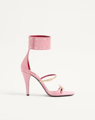 Valentino Garavani Kidskin Cuffie Sandal 100mm Wo