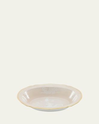 Ginori 1735 Oriente Italiano Meringa Deep Oval Serving Bowl