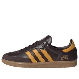 adidas Samba OG Dark Brown Yellow IG6174