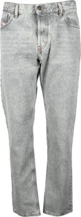 Diesel Katoen Denim Jeans - Heren - Slim Fit Jeans - Grijs - W31 - Katoen - Jeans