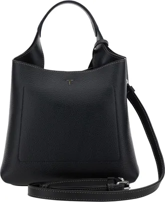 Tod's Womens Handbag Apa Shop Monsp.trac Pel T Pend Mini Black Leather Handbags Hand Bags