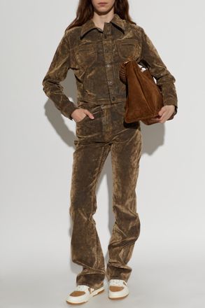 Amiri Wide-leg Jeans, Womens, Brown