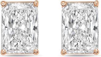 Diana M. Jewels 14Kt Rose Gold 1.00 cts Lab Grown Radiant Cut Diamond Studs