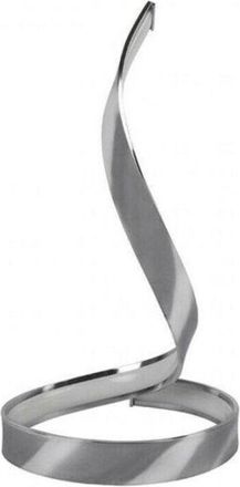 Trade Shop Trade Shop Traesio - Trade Shop - Lampada De Tavolo Led Moderna a La Curva Spiral 12w Luces Silver Abatjour