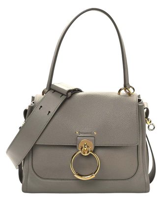 Chloé Motty Grey Calfskin Leather Mini Tess Day Bag (Authentic Pre-Loved)