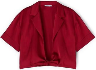 Motivi Dames, Blouses & Shirts, Rood, Maat: S Satijn