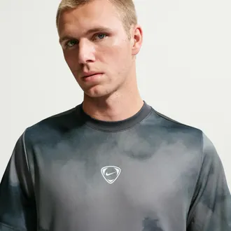 Nike Mens Academy+ Dri-FIT Short-Sleeve Soccer Top in Black | IF2549-010