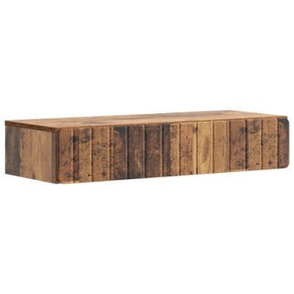 vidaXL Mesa Lateral Montada En La Pared Madera Envejecida Vidaxl