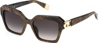 Furla Womens SFU817 53 06Y4 Sunglasses - Brown - One Size