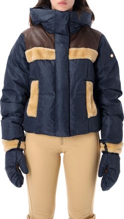Goldbergh Kori Cropped Padded Faux Fur Jacket
