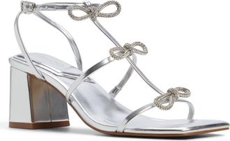 Aldo Kaeli Ankle Strap Sandal in Silver at Nordstrom, Size 6.5