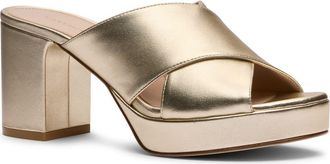 Stuart Weitzman Dayna Platform Sandal in Light Gold at Nordstrom, Size 7.5