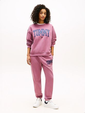 Tommy Hilfiger Womens Varsity Tommy Logo Sweatpant - Misty Plum - S