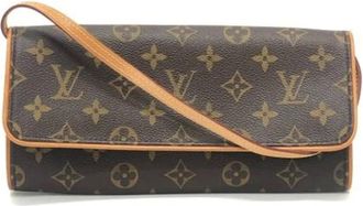 Louis Vuitton Pre-owned Cross Body Bags, female, Brown, Size: ONE SIZE Pre-owned Canvas Cross Body Bag