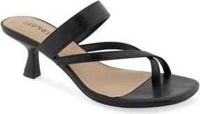 Esprit Elian Toe Loop Sandal in Black Pu at Nordstrom Rack, Size 6.5