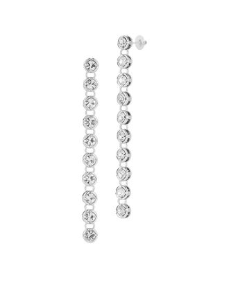 Glaze Jewelry Silver Plated CZ Earrings