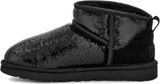 UGG (WMNS) Classic Ultra Mini Mirror Ball Black 1151616-BLK