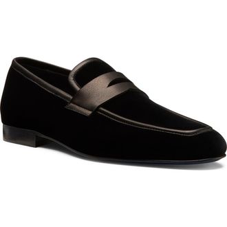 Stuart Weitzman Dino Loafer in Black at Nordstrom, Size 10.5