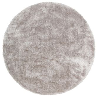 My Home Hochflor-Teppich »Malin« rund 43 mm Höhe Uni-Farben, leicht glänzend, besonders flauschig durch Mikrofaser