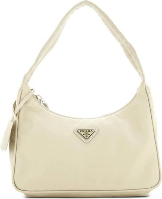 Prada Re-Edition 2000 Tessuto Mini hobo bag - Beige