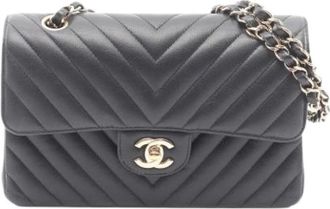 Chanel Pre-owned Vintage Cross Body Bag - Dames - Vintage Schoudertas - Zwart - ONE Size - Leer - Vintage