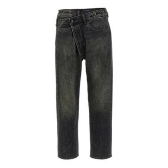 R13 Crossover Jeans - Dames - Regular Fit Jeans - Zwart - W28 - Katoen - Jeans