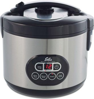 Solis Solis Rice Cooker Duo Programm 817 500W Display Led Nero-Argento