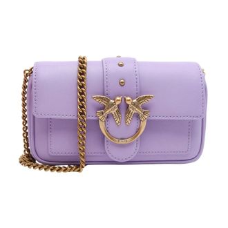 Pinko Love One Pocket C Vitello Seta - female - PINKO - Cross Body Bags - Purple - ONE SIZE - Bags