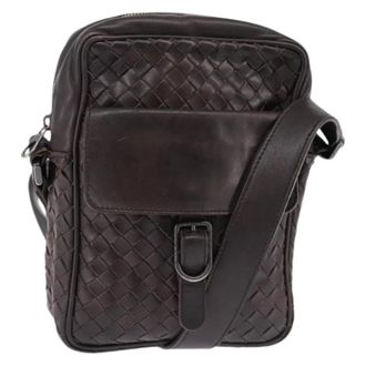 Bottega Veneta Pre-owned Cross Body Bags, female, Brown, Size: ONE SIZE Pre-owned Vintage Shoulder Bag