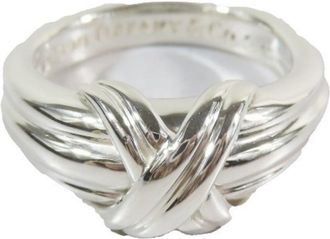 Tiffany & Co. Silver Silver 925 Band Ring (Pre-Owned)