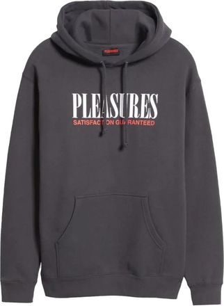 Pleasures Voldoening Hoodie Asfalt - Heren - Hoodies - Grijs - M - Hoodies & sweatvesten