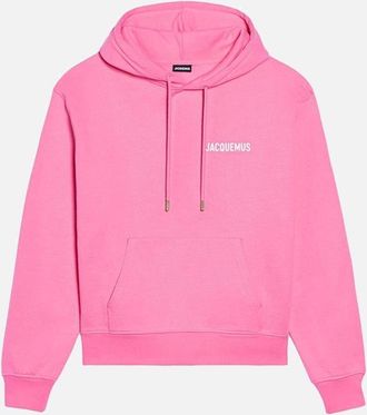 Jacquemus Mens Jacquemus LE SWEATSHIRT Hoodie Pink - Size: 36