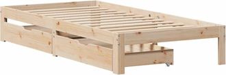 vidaXL Estructura de cama con cajones madera maciza pino 90x190 cm Vidaxl