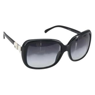 Chanel Pre-owned Accessories, female, Black, Size: ONE SIZE Pre-owned Plastic Sunglasses
